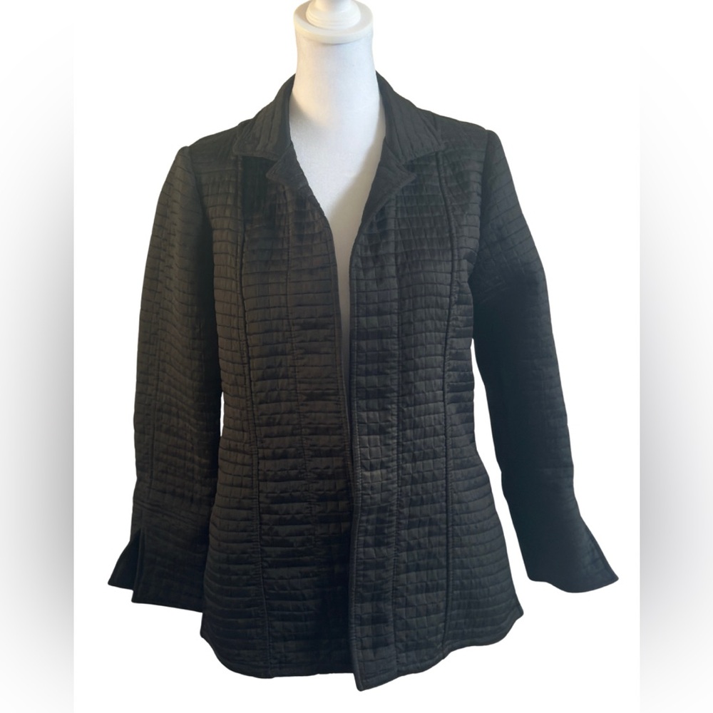 Hervé Benard Black Quilted Jacket Blazer